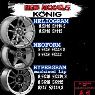⚡️KONIG NEW MODELS⚡️ -HELIOGRAM -NEOFORM -HYPERGRAM(machined lip)