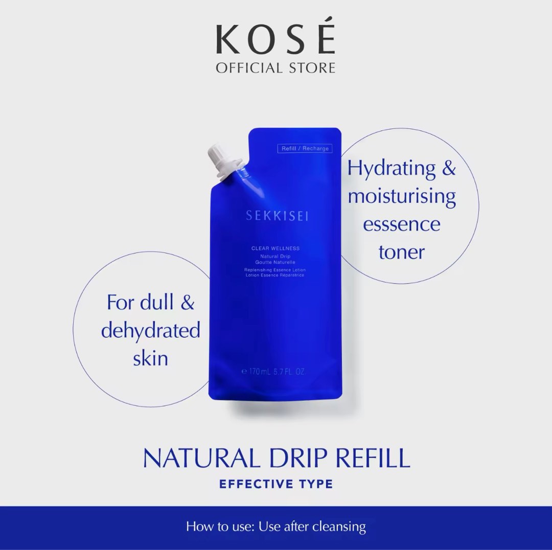 Kose Sekkisei Clear Wellness Natural Drip Refill, Beauty & Personal