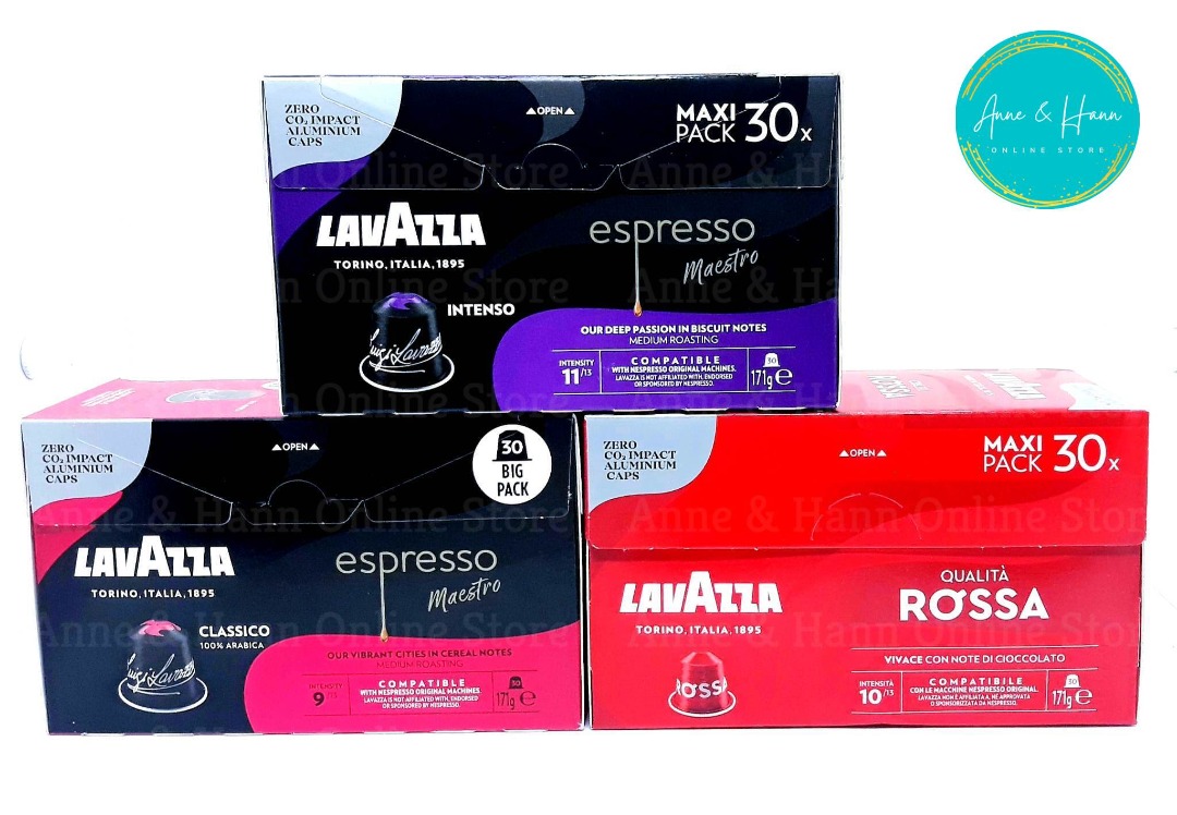 Lavazza Nespresso Coffee Pods (Italian Coffee) 30 capsules / box
