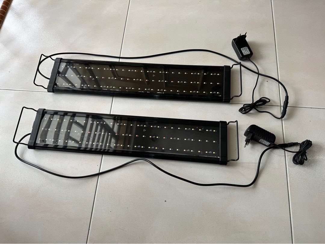 LED Aquarium lights for Sale (60cm x 2 sets)!, Pet Supplies, Homes & Other Pet Accessories on
