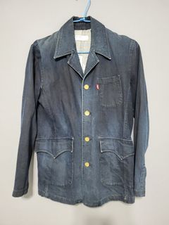 『LEVI’S』李維斯，經典復古原色外套，M號，韓國製，金釦細節，夾克，帥氣，復古，古著vintage