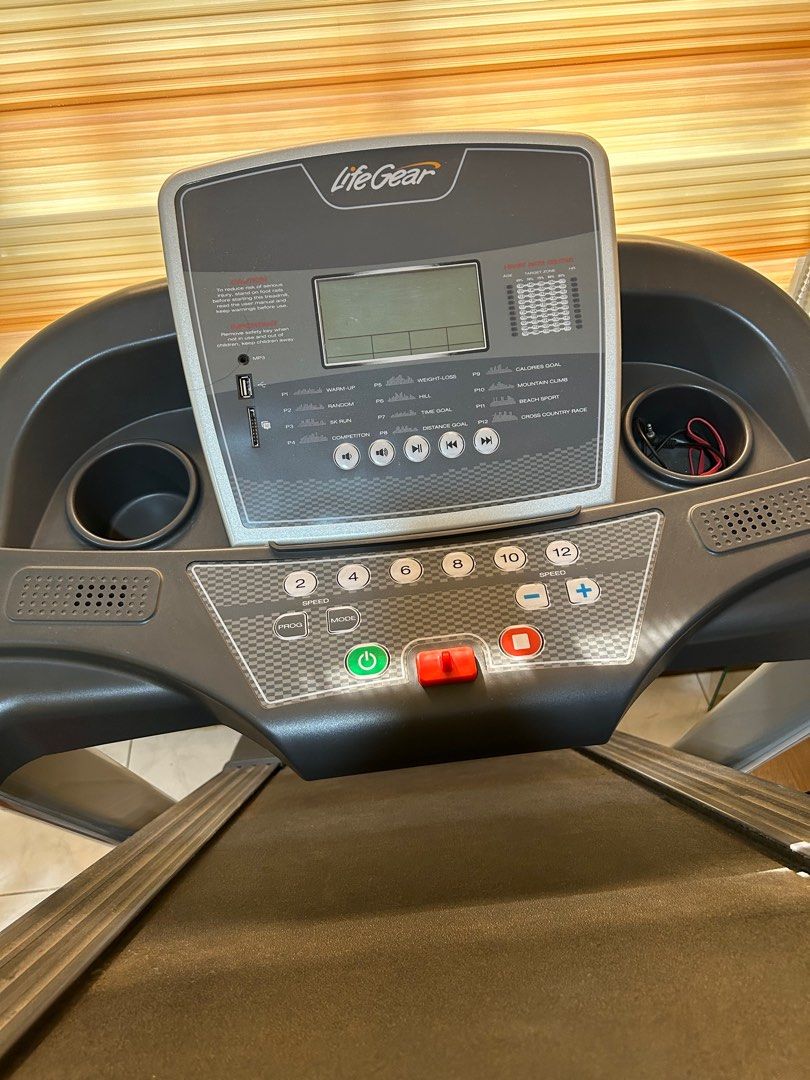 Life Gear Treadmill Sports Equipment Exercise Fitness Cardio Life Gear Treadmill Sports Equipment Exercise Fitness Cardio