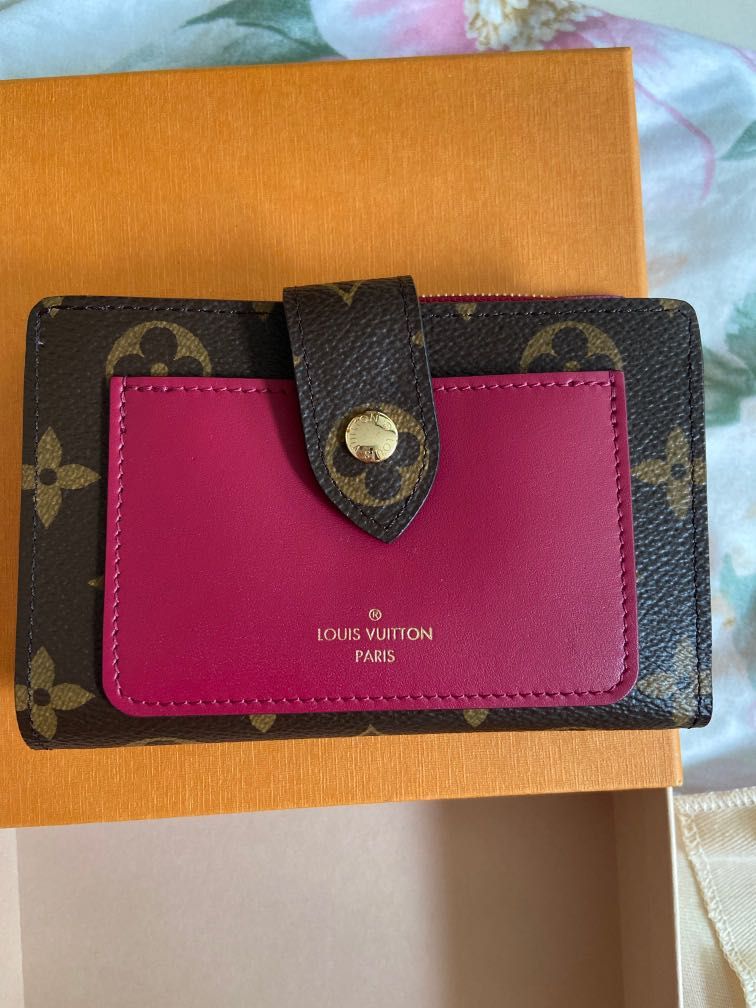 Louis Vuitton Juliette Wallet Monogram Fuchsia, Luxury, Bags & Wallets on  Carousell