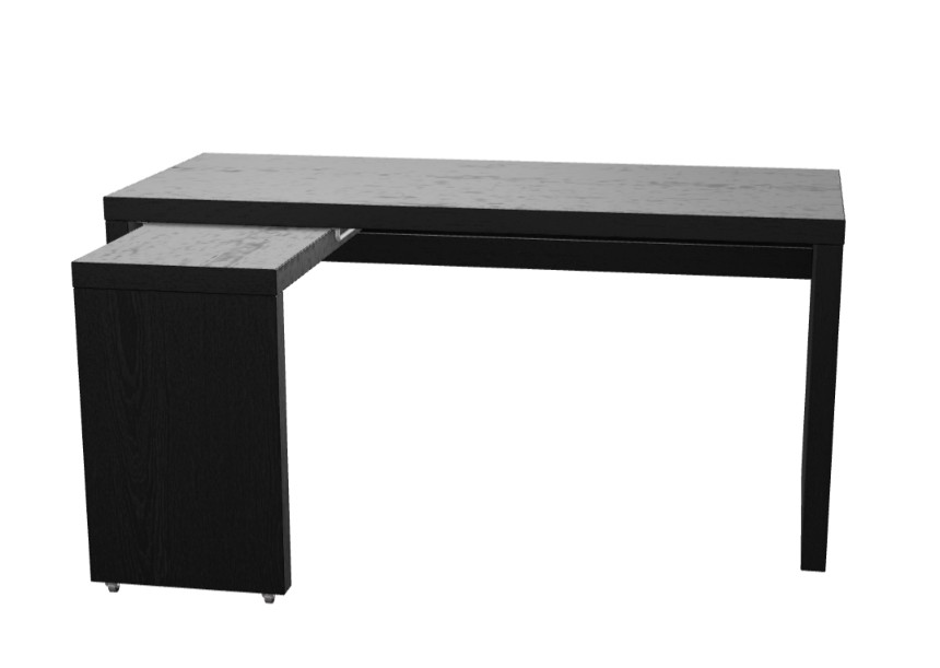 MALM Desk with pullout panel, Furniture & Home Living, Furniture