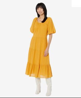Mango biel Yellow Dress