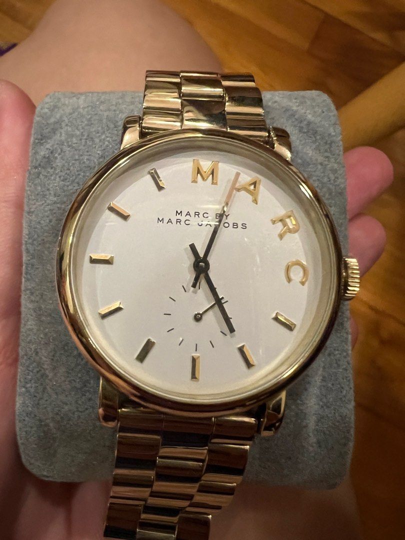 Marc by marc clearance jacobs baker gold watch