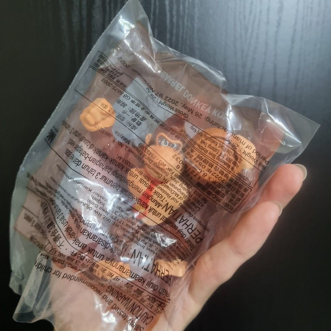 Mario Kart/Jumping Mario/Barrel Donkey Kong McDonald's Happy Meal Toy ...