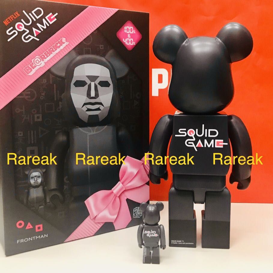 Medicom Bearbrick 2022 Netflix Squid Game frontman 400% + 100% be