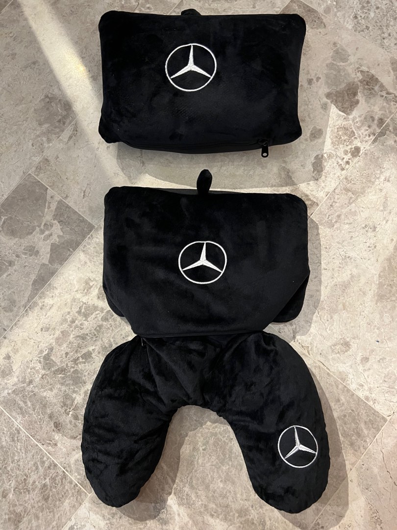 Mercedes neck pillows x2, Hobbies & Toys, Travel, Travel Essentials ...