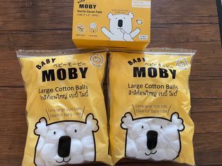 Moby Large Cotton Balls and Sterile Gauze Pads