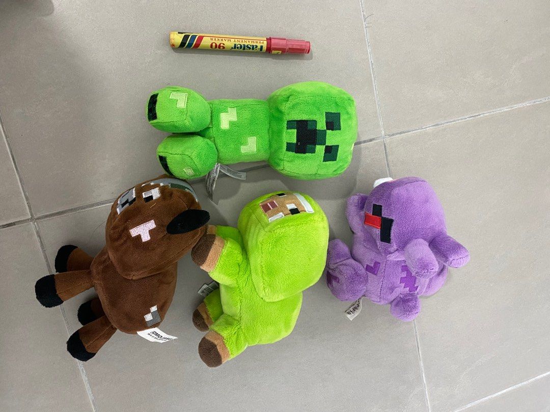 Mojang minecraft plush toy Hobbies Toys Toys Games on Carousell