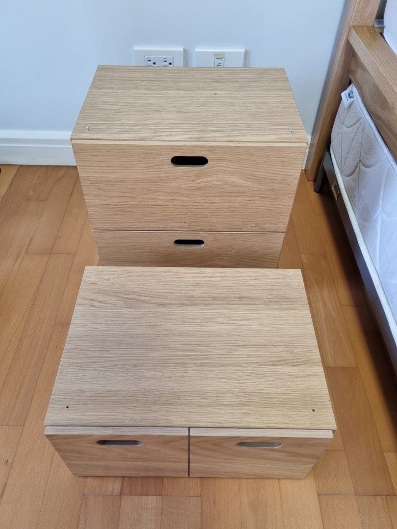 Muji single bed frame and side table with1 uratex foam and with ...