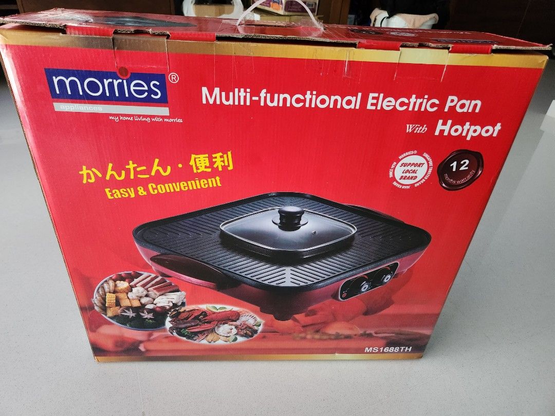 Multifunctional electric pan with hotpot, TV & Home Appliances