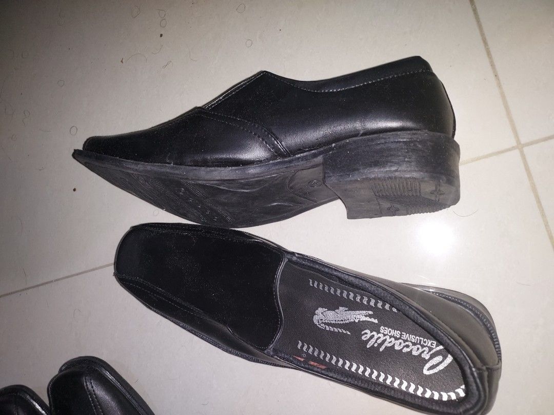 Never used before. Brand new Crocodile Men black formal shoes size 43. $49.  Best price. self collect or pay for courier, Men's Fashion, Footwear, Dress  Shoes on Carousell