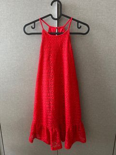 Nichii red halter neck dress