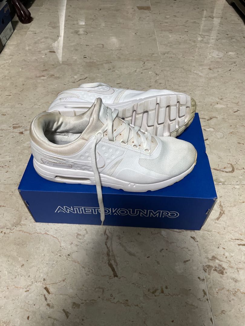 HOT Nike Air Max Zero Triple White Nike Air Max Zero Essential