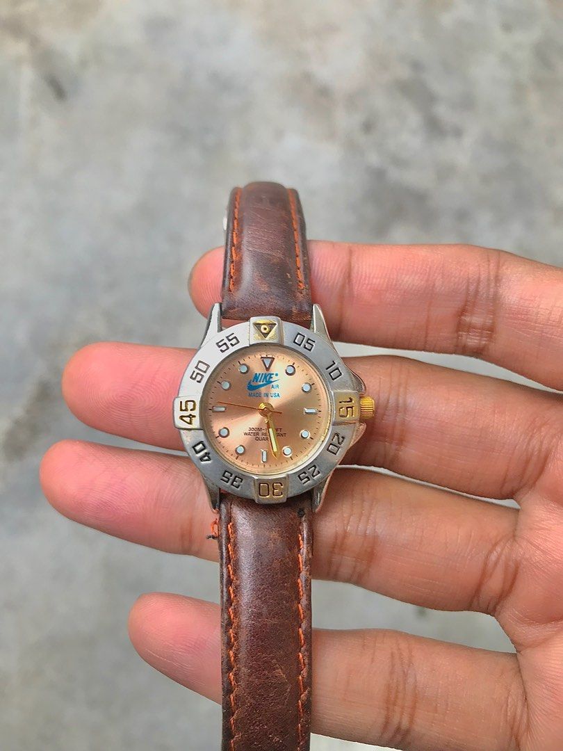 nike watch leather band