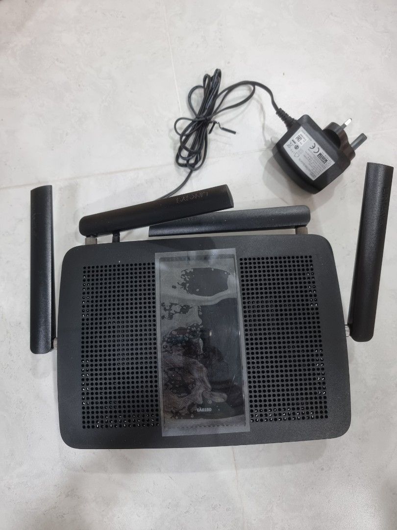Nucleus connect modem, Linksys EA8100 router, Singtel ONT router and