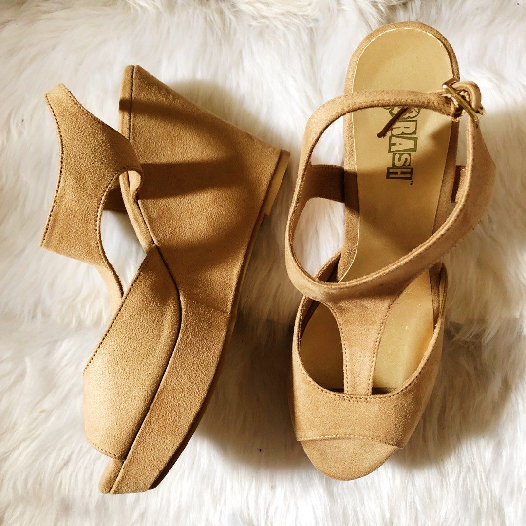 Nude Wedge Brash by Payless