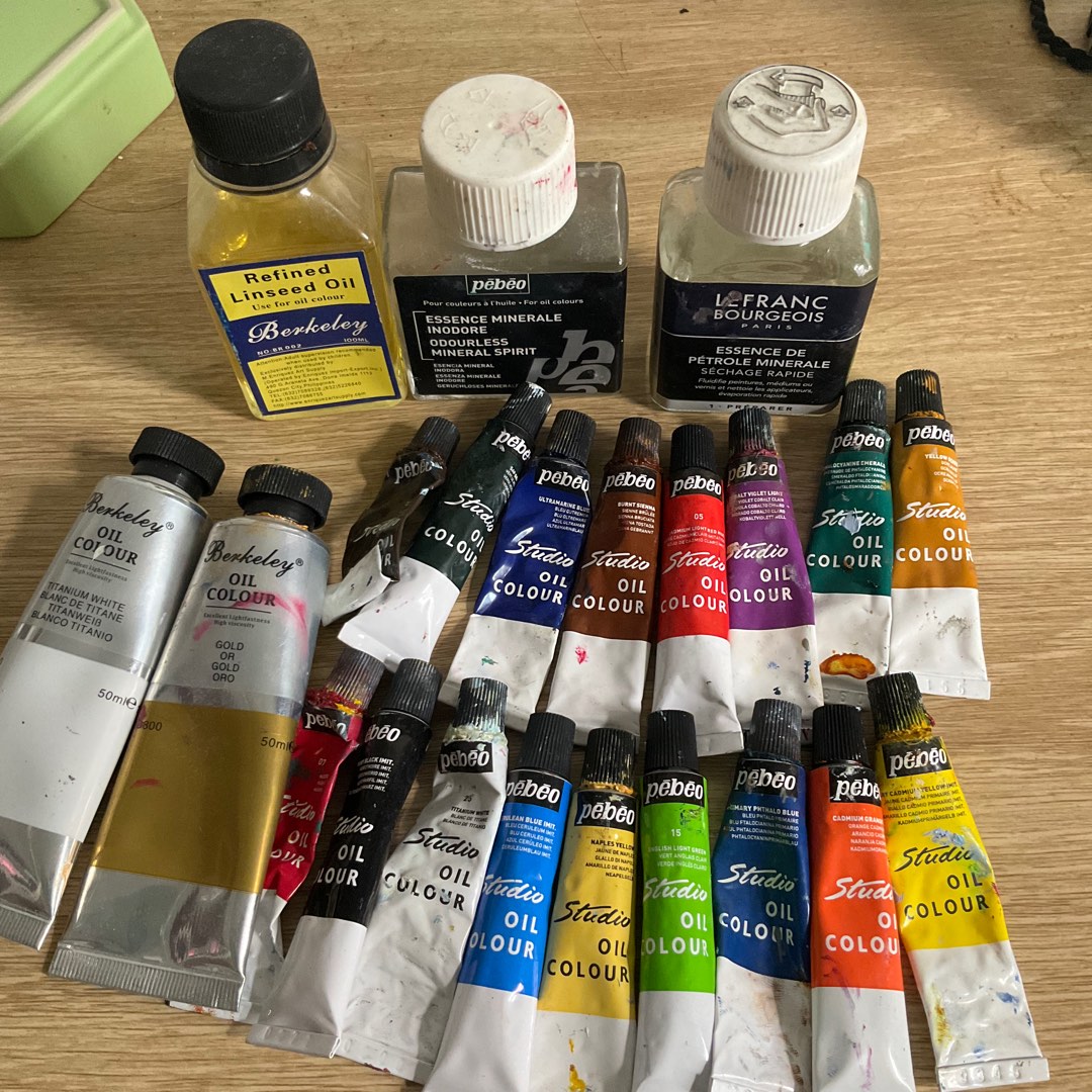 OIL PAINTING SET Oil paints and painting minerals, Hobbies & Toys