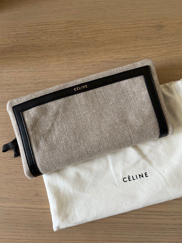Celine canvas clutch cheap