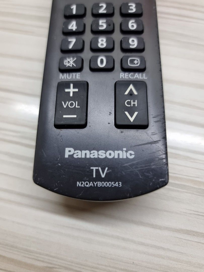 Original Panasonic TV remote control model N2QAYB000543, TV & Home