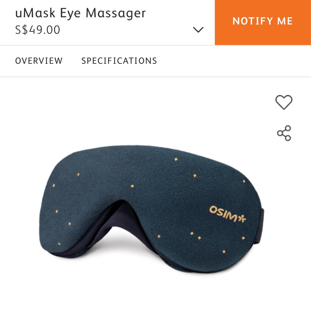 Umask eye store massager