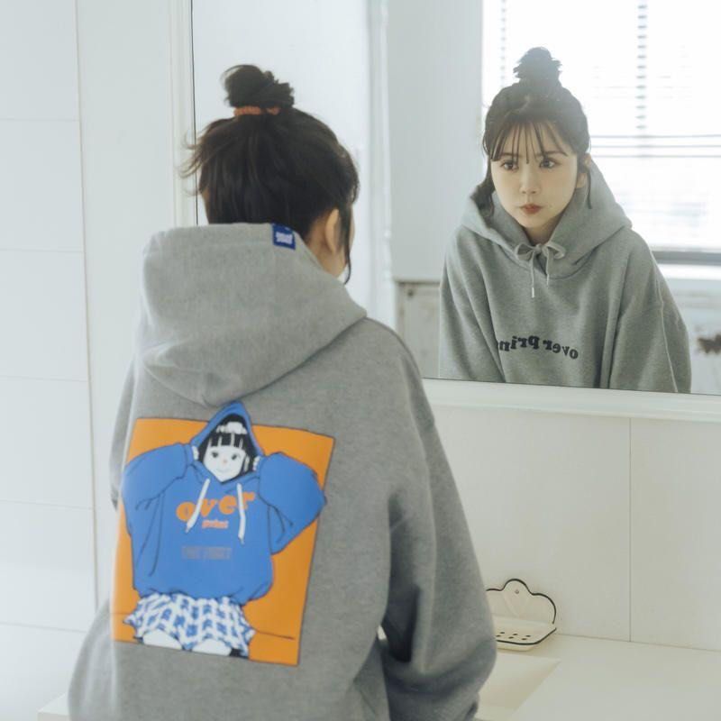 OVERPRINT 4th Anniversary hoodie hoodie limited 4周年復刻版, 男裝