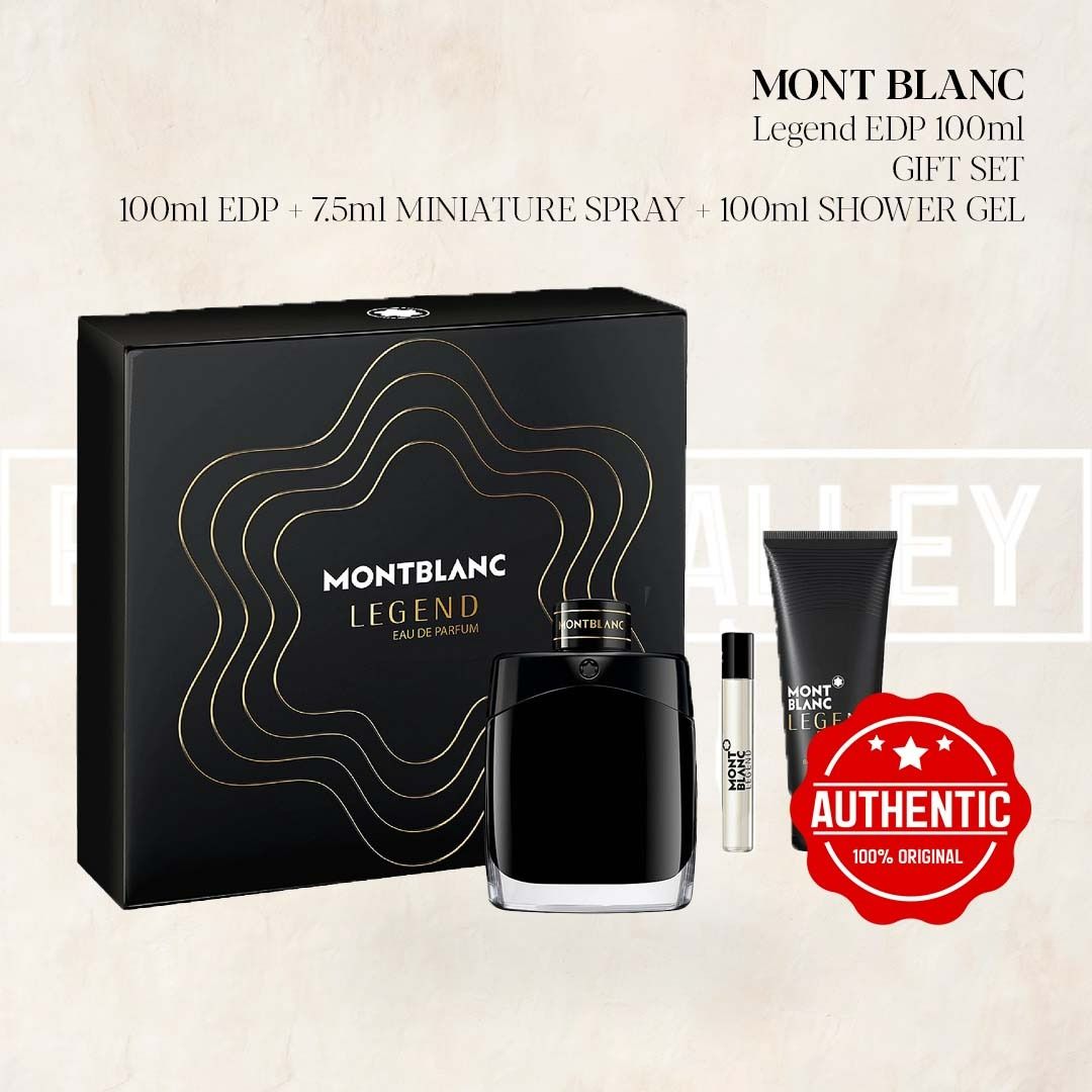 [PERFUME ALLEY] Mont Blanc Legend EDP Gift Set 100ml, Beauty & Personal