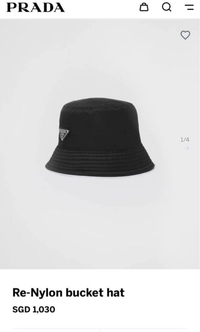 Prada Bucket Hat, Luxury, Accessories on Carousell