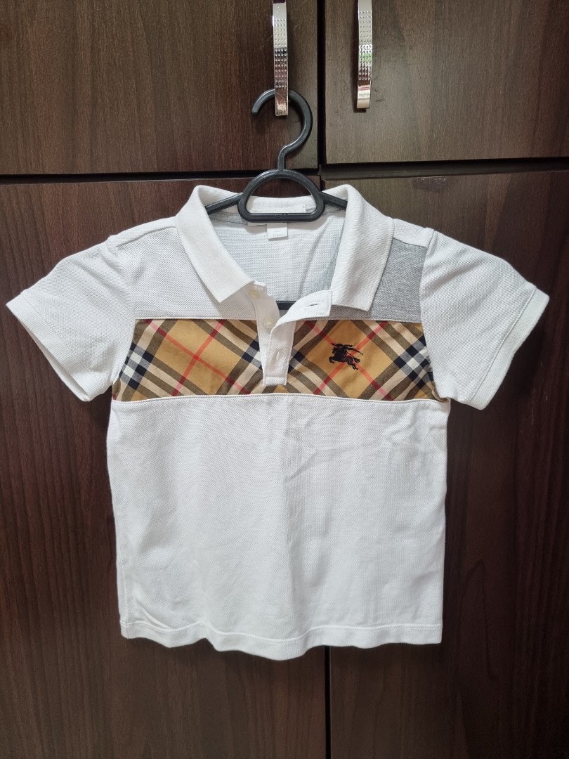 Pre-loved Burberry polo shirt for boy, Babies & Kids, Babies & Kids Fashion  on Carousell