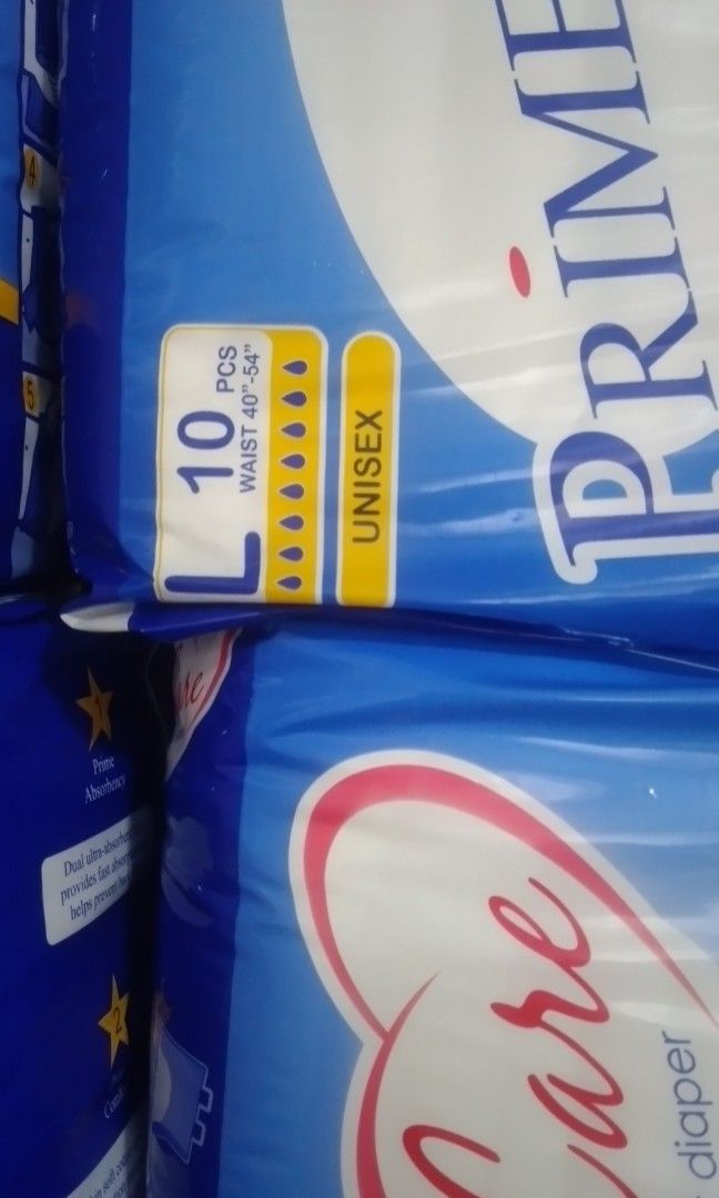 Prime Care Adult Diaper Large, Health & Nutrition, Medical Supplies