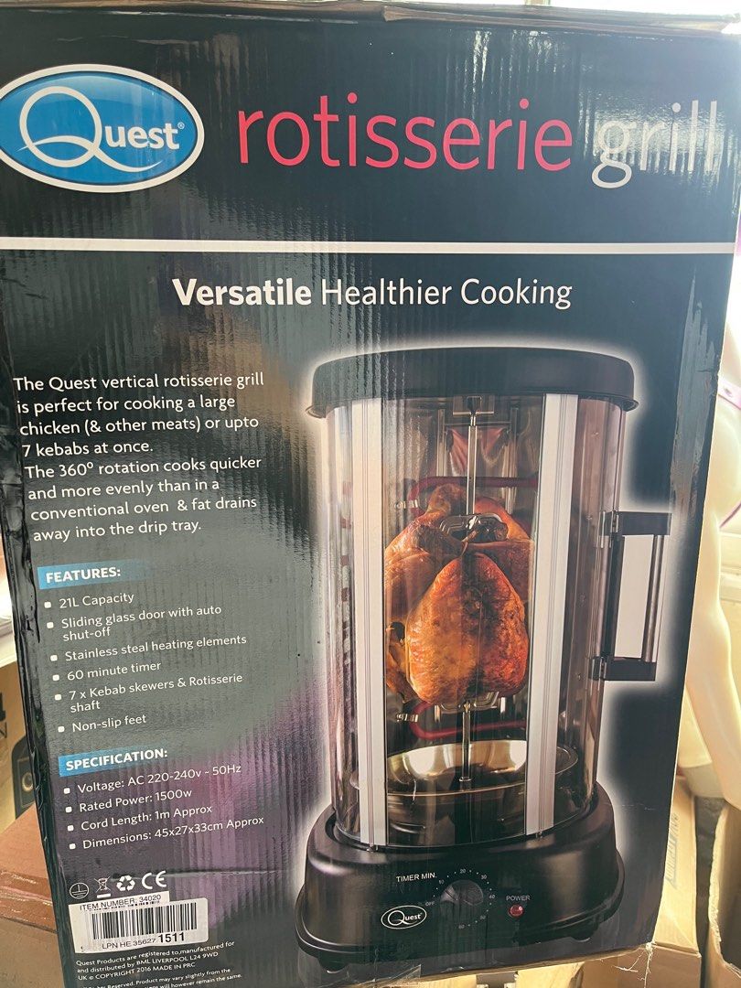 QUEST ROTISSERIE GRILL, TV & Home Appliances, Kitchen Appliances, BBQ