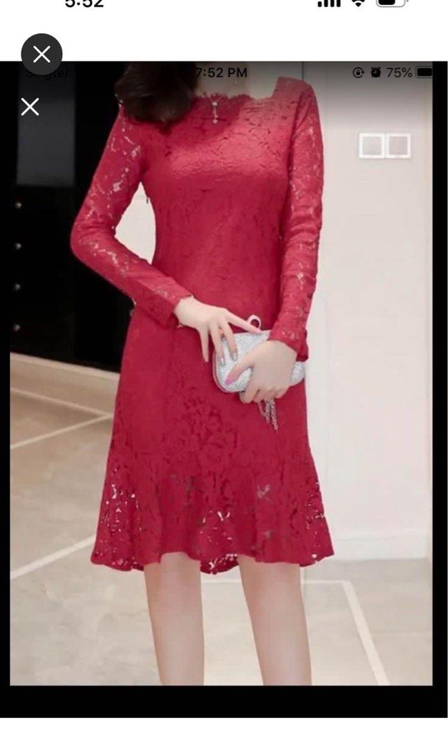 Red Lace Dress