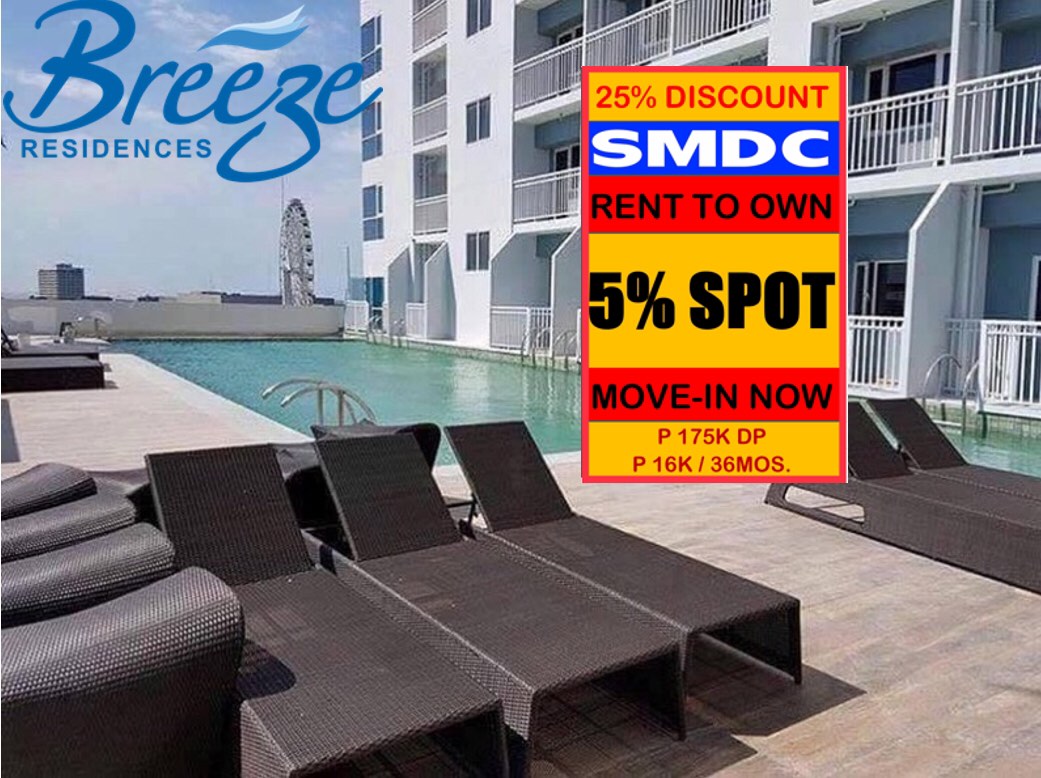 RENT TO OWN Condo in ROXAS BOULEVARD Breeze Residences near in Mall of