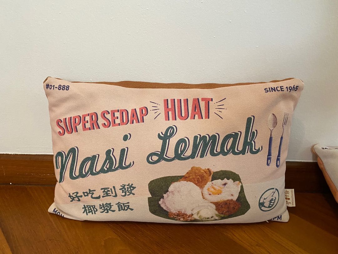 Retro Singapore pillows, Furniture & Home Living, Home Decor, Cushions