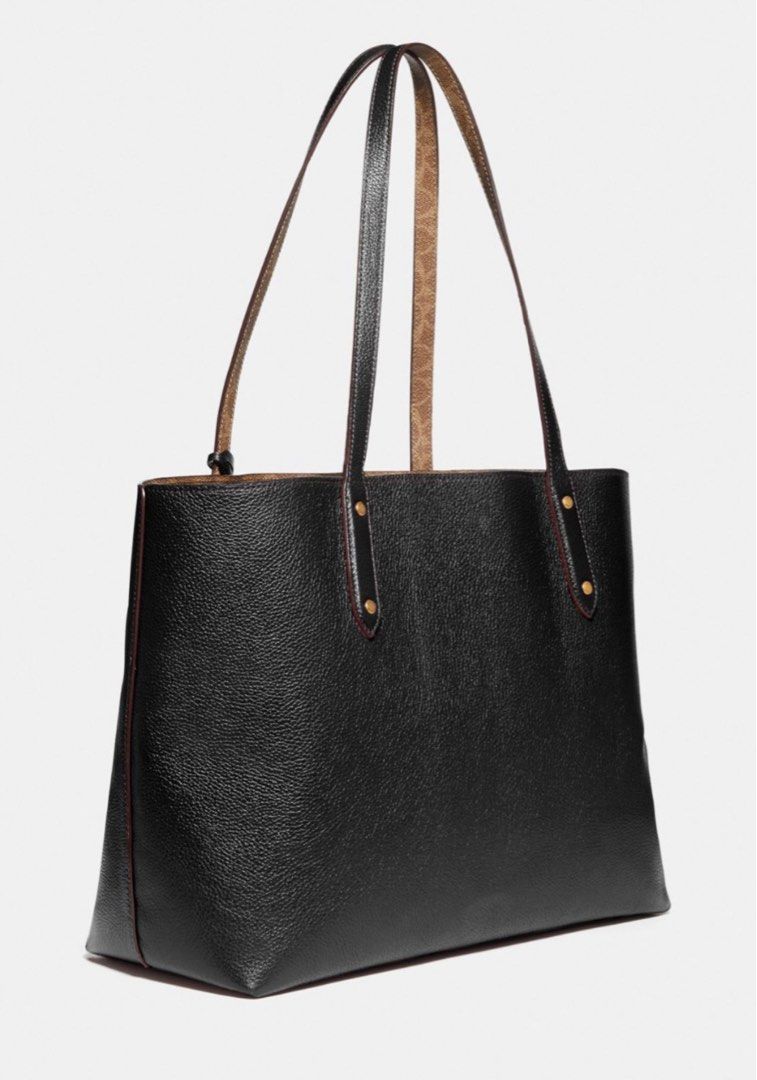 Coach central tote 2025 with signature canvas blocking
