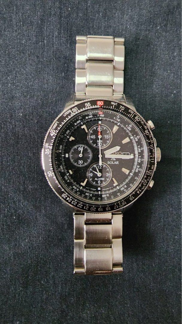 SEIKO PROSPEX SOLAR FLIGHTMASTER SSC009P1, Men's Fashion, Watches &  Accessories, Watches on Carousell