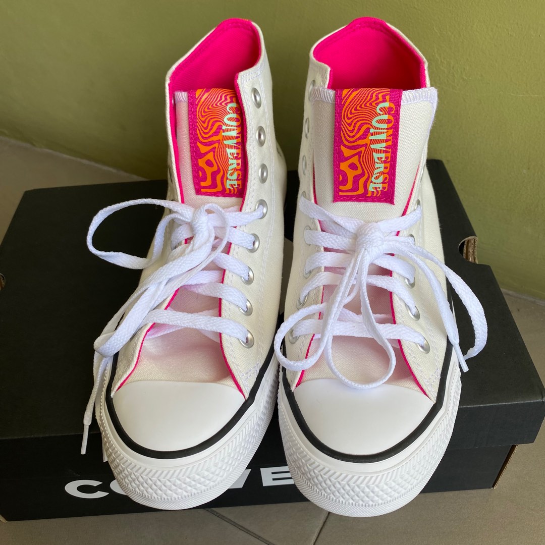 Sepatu Converse Putih Hi Fesyen Wanita Sepatu Di Carousell