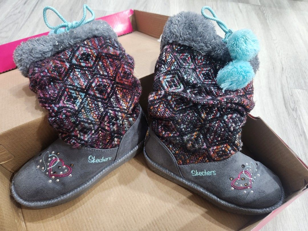 Sketchers Twinkle Toes Girls Winter Boots worn only once. Size US 13 EUR30 UK12