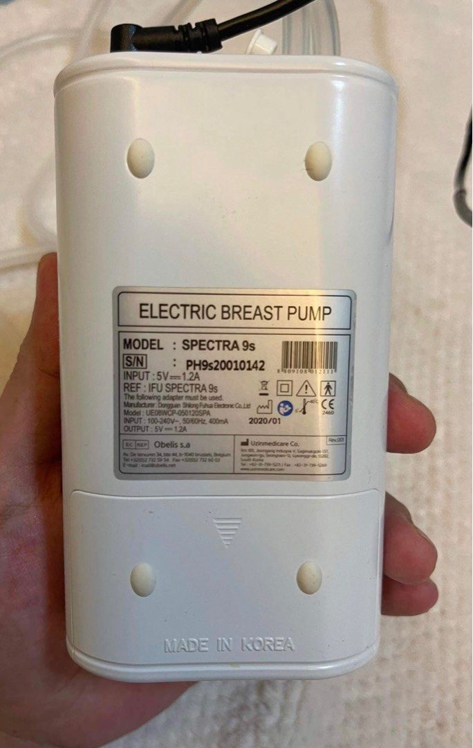 Spectra 9s (Category: Breastfeeding & Bottle Feeding) located in Quezon City. Submitted by zeaee (Listing ID 1209857292, Image 3). Description: Spectra 9s dual pump with complete accessories 📍QC.