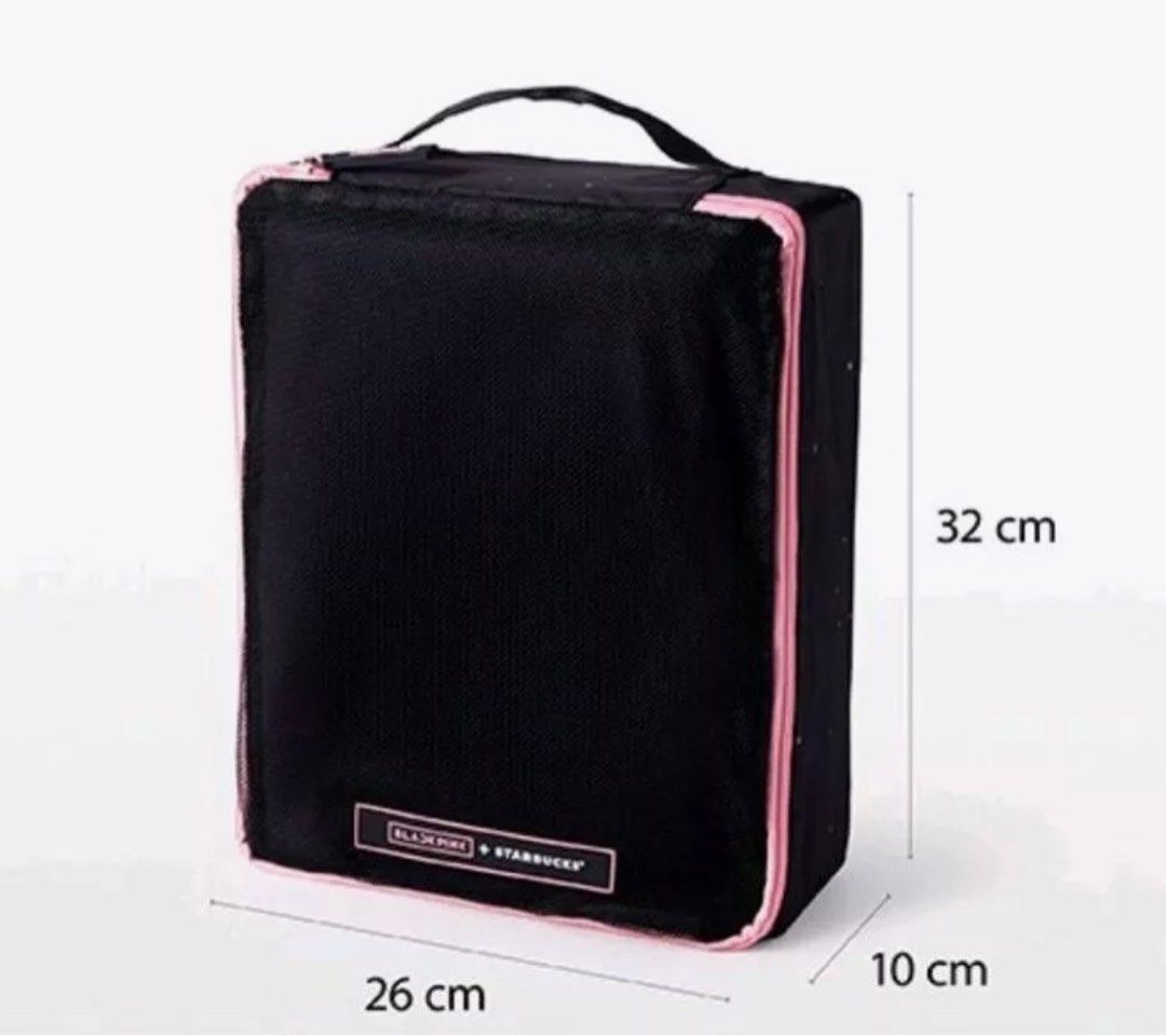 starbucks blackpink travel pouch set brand new, Women's Fashion, Bags