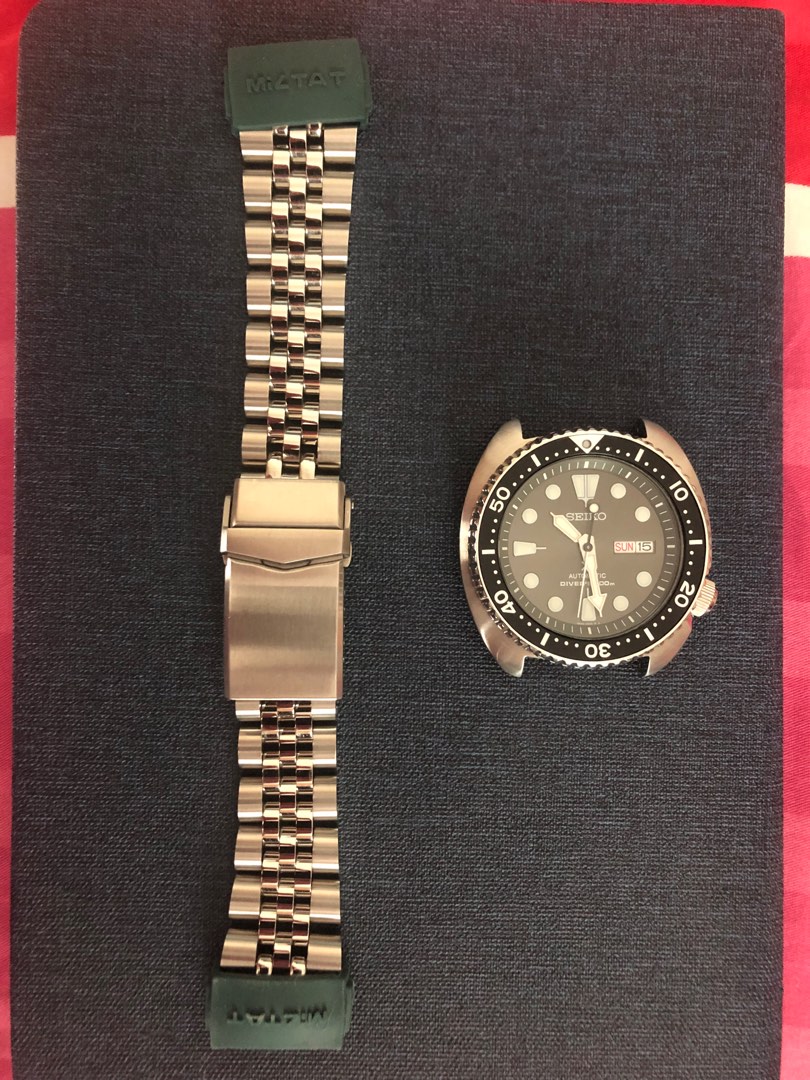 Strapcode Super J Louis for Seiko Turtle SRP & Padi, Men's Fashion