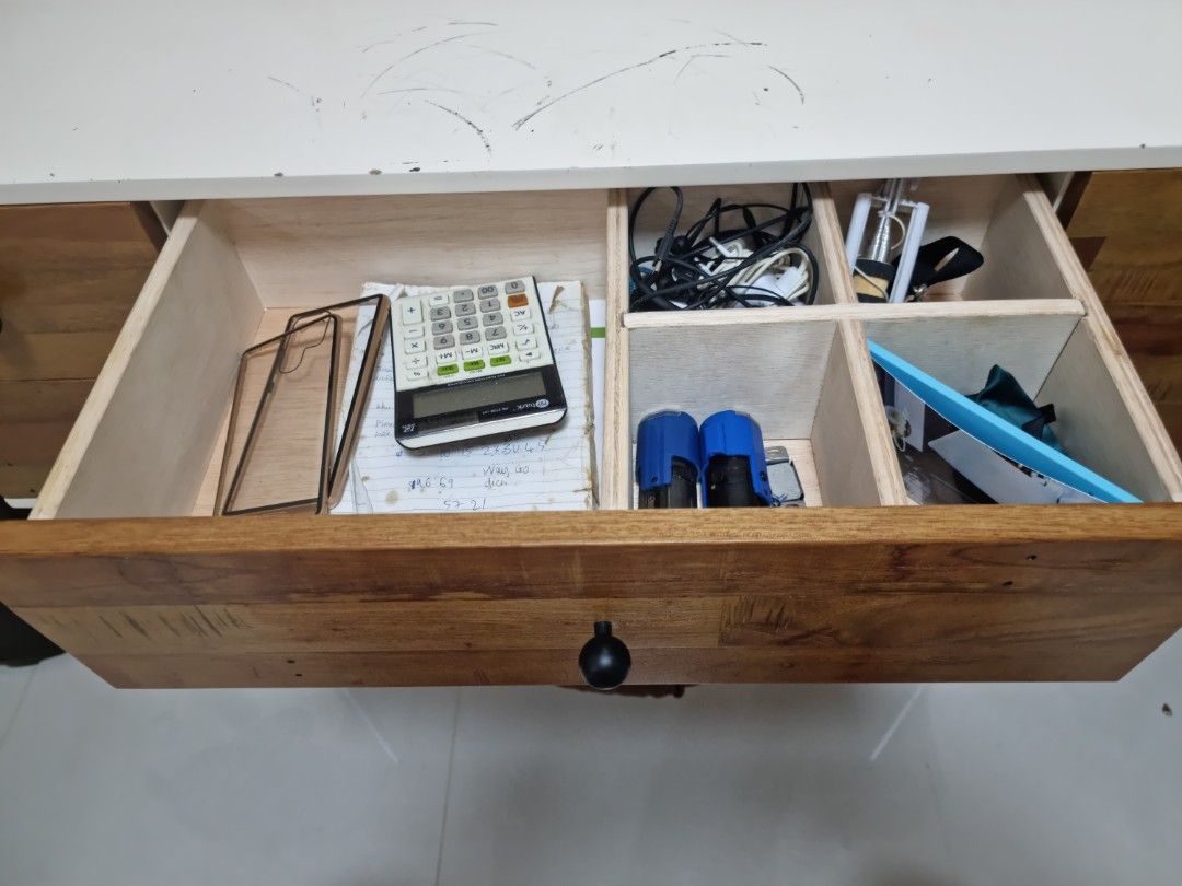 Study Table, Dressing Table (Category: Tables & Sets) located in Singapore. Submitted by jasonhost-97983 (Listing ID 1209839320, Image 2). Description: modern/vintage table bought less than 1 year. It can be study desk, working desk or dressing desk. dim: 115cm L, 48cm dept, 82cm height..