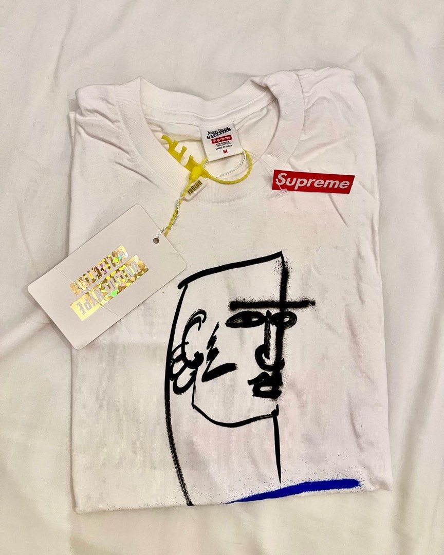 Supreme jean paul 2024 gaultier tee white