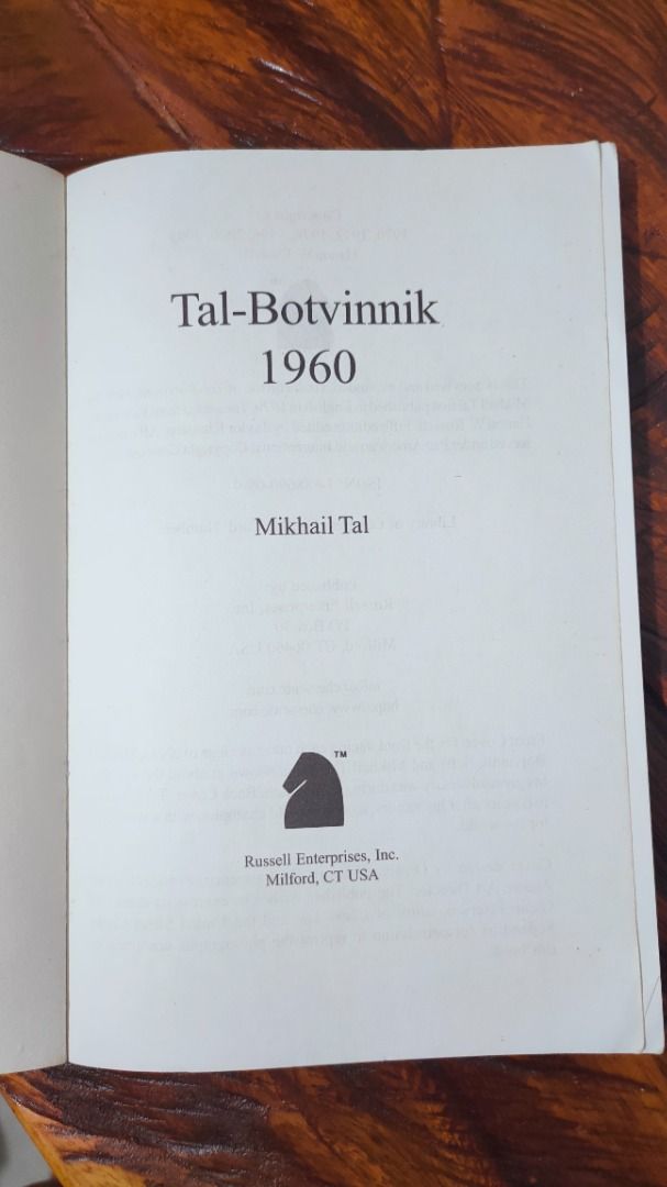 Think and Play Like Mikhail Tal: Workbook to Botvinnik-Tal 1960 by Tal  (English Edition) - eBooks em Inglês na
