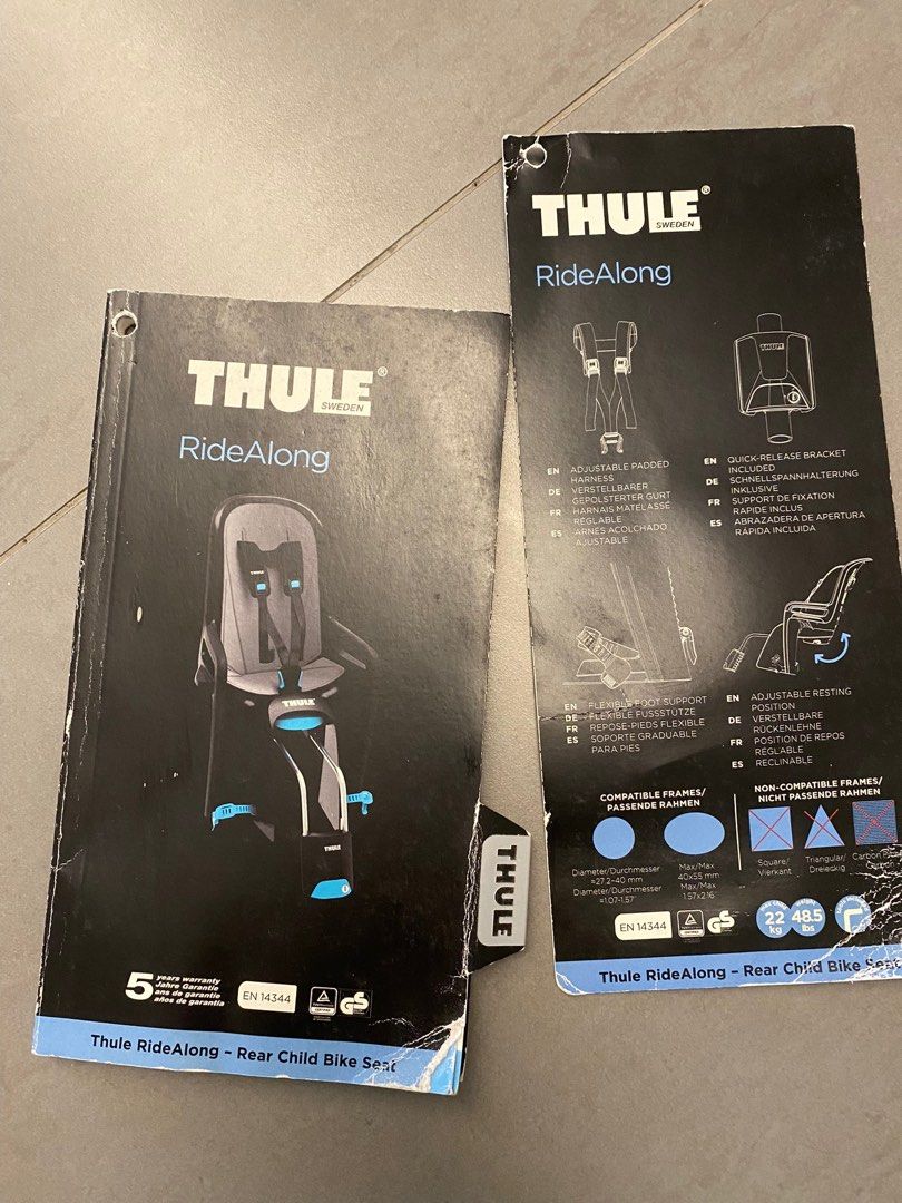 Thule Ride Along Bike seat with extra bracket, Sports Equipment