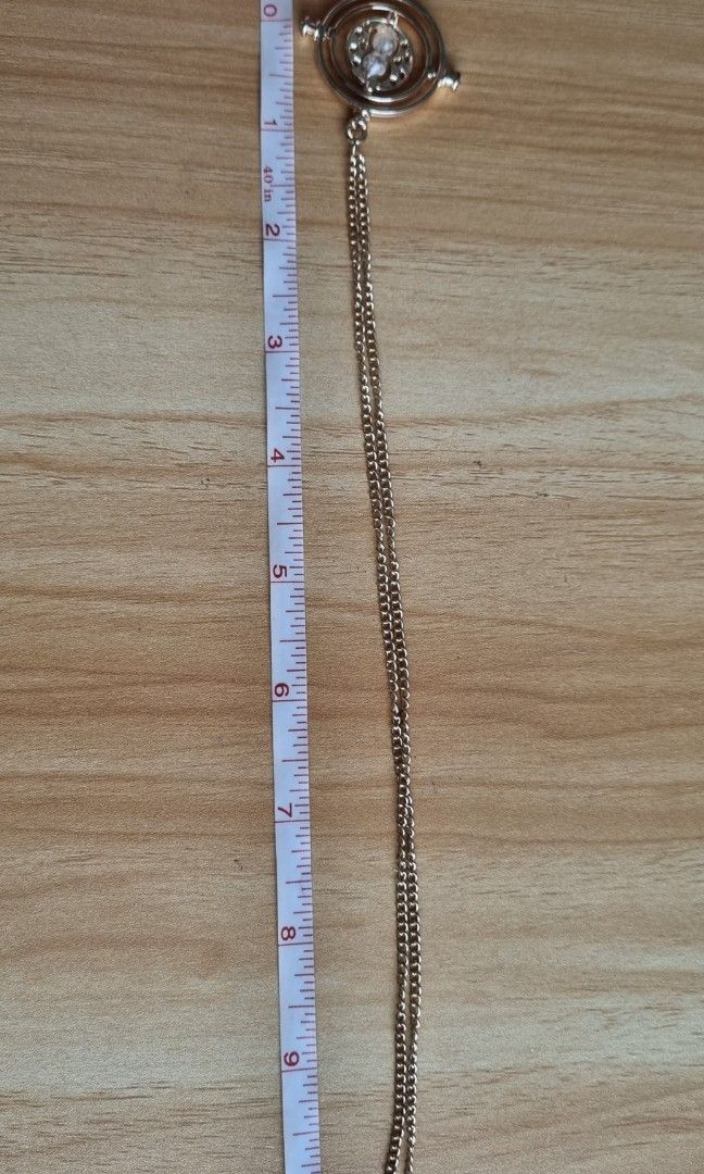 Time turner necklace (from Harry Potter) (Category: Necklaces) located in Quezon City. Submitted by averyav (Listing ID 1209768289, Image 3). Description: Time turner necklace as featured in Harry Potter ⚡️ Used once only, good as new! No flaws RFS: barely used.