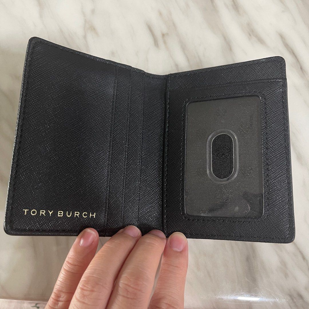 Tory Burch Emerson Foldable Card Case, Women's Fashion, Bags & Wallets