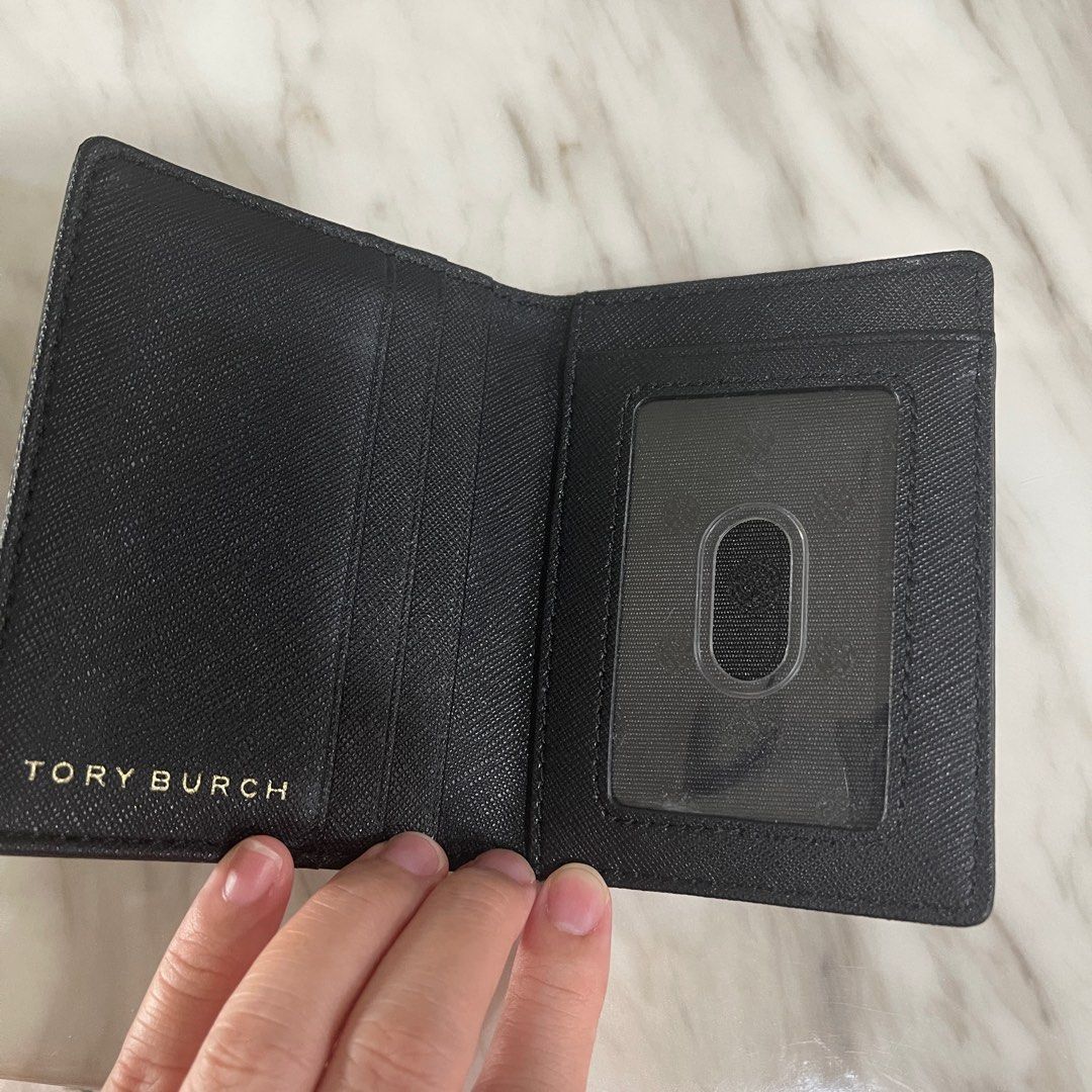 Tory Burch Emerson Foldable Card Case, Women's Fashion, Bags & Wallets